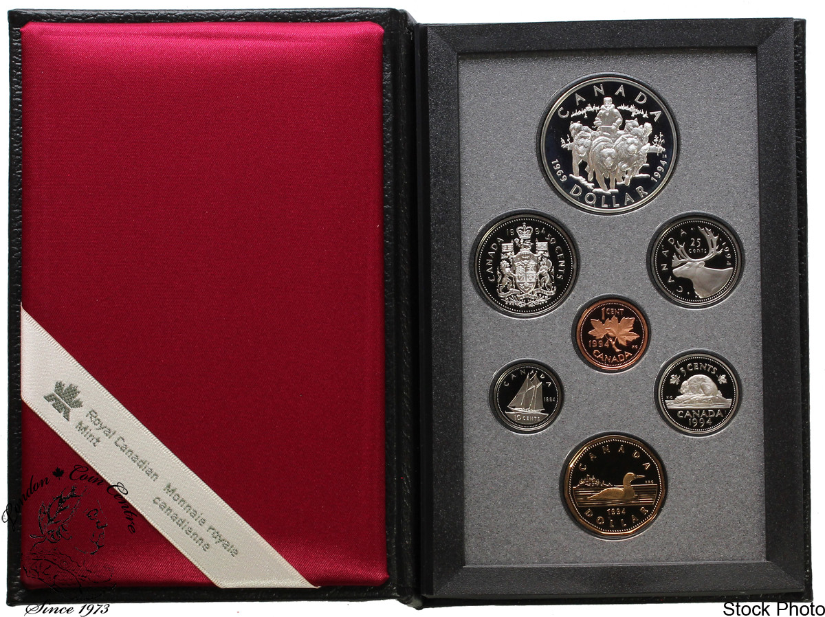 Canada 1994 Dogsled Team Double Dollar Proof Set