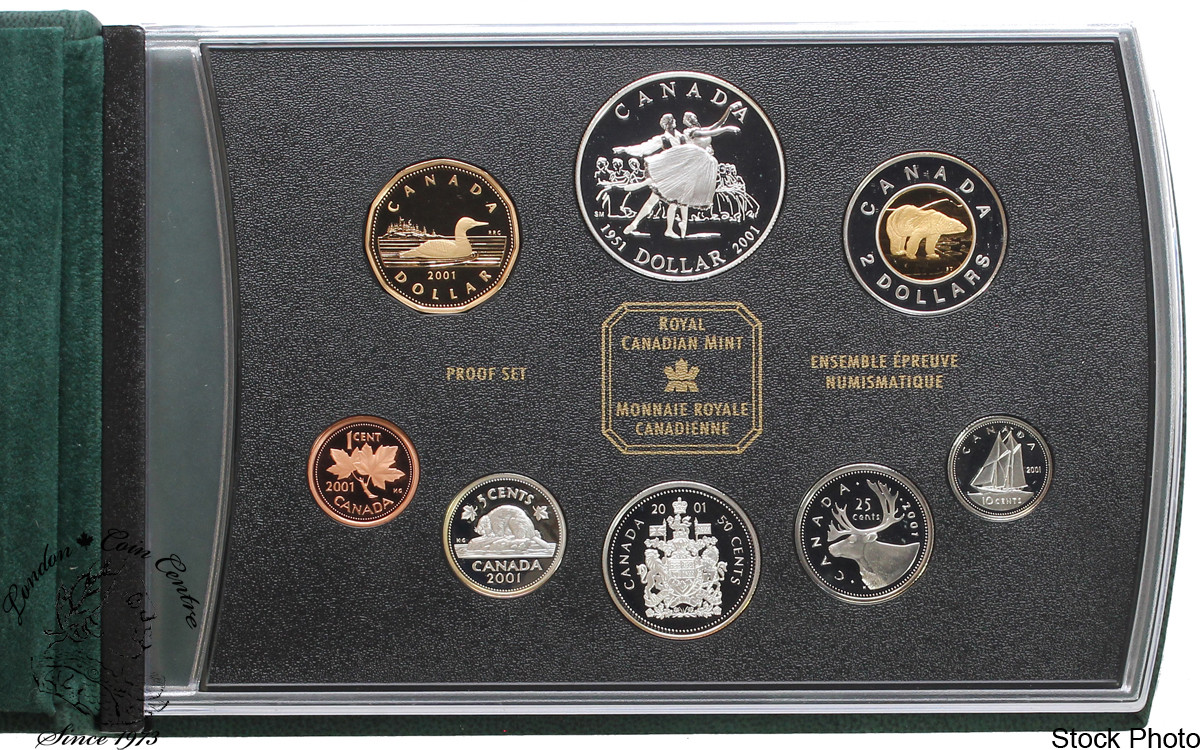 2001 Canada Proof Double Dollar Set National Ballet of Canada