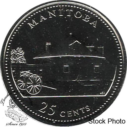 1992 Canada 25 cents Proof Silver Coin Manitoba