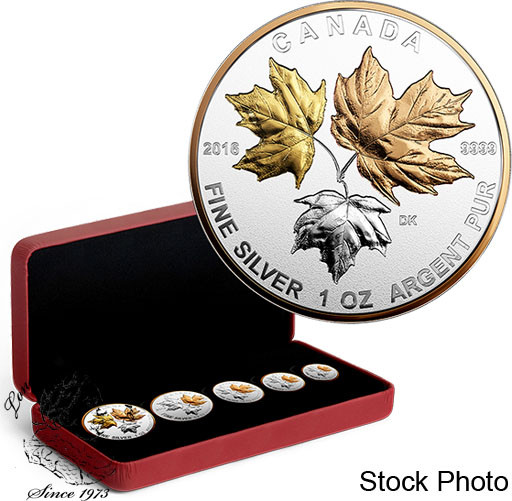 Mintage The Wolf 2016 7,500 Fine Silver Fractional 4-Coin Set