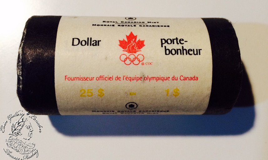 Containing 25 pieces 2004 Olympics Lucky Loonies Roll