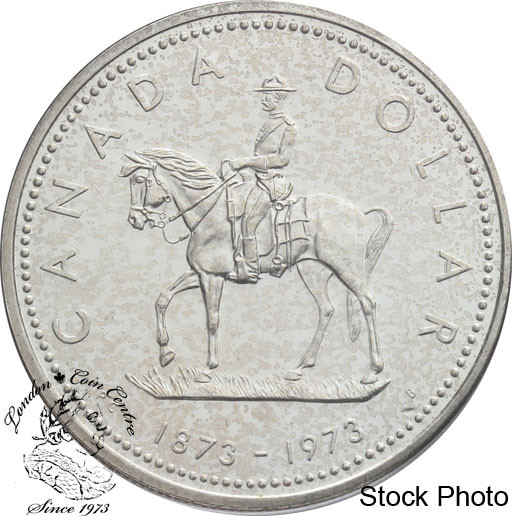 Canada 1973 RCMP Commemorative Specimen Silver Dollar!!