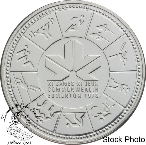 Edmonton Canada 1978 silver specimen $1 dollar coin UNC.
