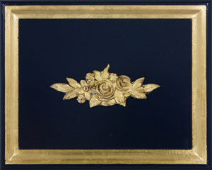Navy with Gold Gilding Finish