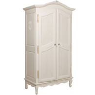 French Armoire
Finish: Antico White
Door Option: Caning
Appliqued Moulding Option: AFK Standard Moulding in Antico White
Knobs: Glass Knobs with Gold Base