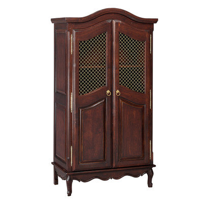 French Armoire
Finish: Antique French Walnut
Door Option: Brass Wire Mesh
Knobs: Upgraded Brass Knobs #5