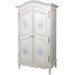 French Armoire
Finish: Antico White
Trim Out: Blue
Hand Painted Motif: Petite Moi in Blue
Knobs: Glass Knobs with Gold Base