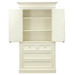 Wilshire Armoire Interior
Finish: Antico White
Standard Knobs: Glass Knobs with Gold Base