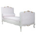 Bed Size: Twin
Finish: Antico White and Gold Gilding
Fabric: AFK Brussles Pink 2.0
Option: Tight Back Upholstery