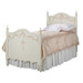 Bed Size: Twin
Finish: Linen
Hand Painted Motif: Ribbons and Roses