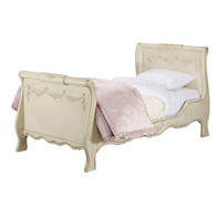 Bed Size: Twin
Option: Standard Appliqued Mouldings
Finish: Versailles Tea Stain