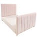 Bed Size: Full
Footboard Height: Custom High
Fabric: AFK Powder Pink
Option: Standard Channeling Upholstery
Feet Finish: Whisper White