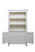 Evan Bookcase Interior
Finish: Antico White
Door Option: Caning
Knobs: Wood Knobs in Antico White Finish 
