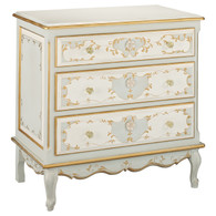 French Chest
Finish: Reef / Linen / Gold
Hand Painted Motif: Verona
Knobs: Glass Knobs with Gold Base