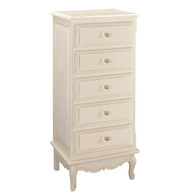 French Lingerie Chest
Finish: Teas Stain over Antico White
Knobs: Glass Knobs with Gold Base