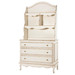 French Wide Chest and Hutch: Versailles Crème