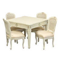 Juliette Play Table and Chair Set: Versailles Linen / Belle Champagne