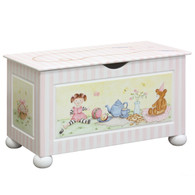 Toy Chest
Finish: Antico White
Hand Painted Motif: Tea Party