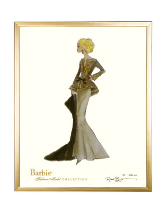 Limited Capucine Barbie in Gold Frame