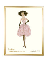 Limited Blush Barbie in Gold Frame