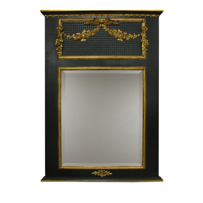 Trumeau Mirror: Black / Gold Gilding