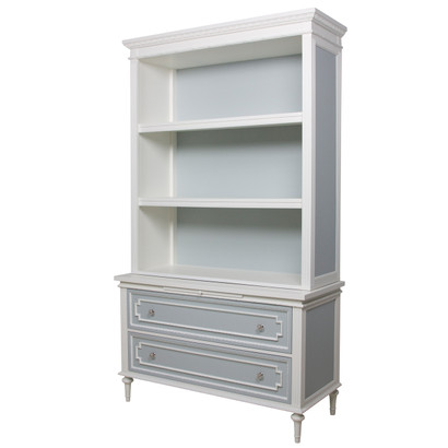 Body Finish: Antico White
Accent Color: French Blue
Upgraded Knobs: Polish Nickel #3