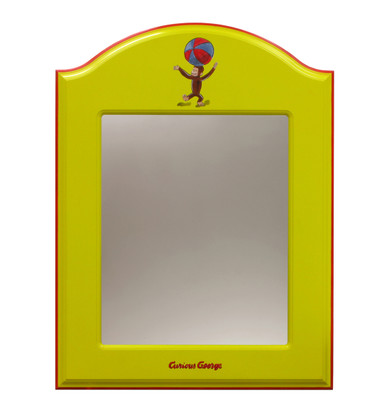 ARCHED MIRROR Curious George Yellow
