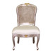 Petite French Chair: Antiqued Silver & Gold Gilding / C.O.M.