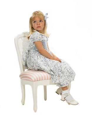 Petite French Chair: Antico White / C.O.M
