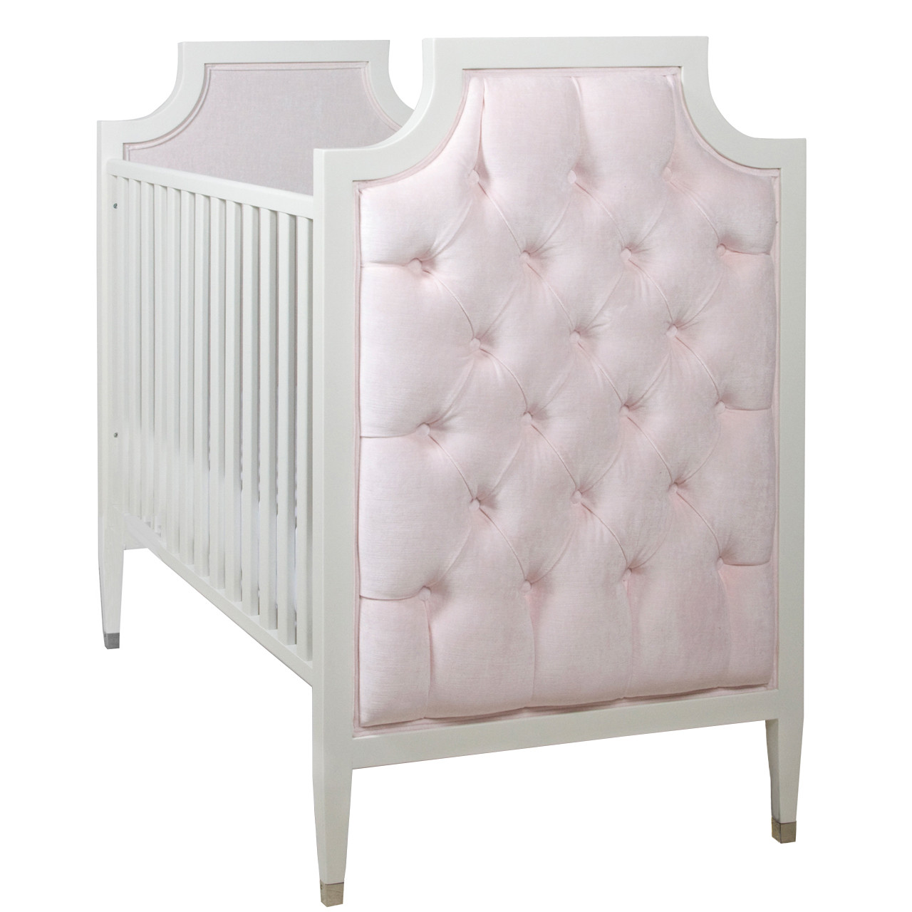tufted white crib