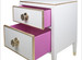 Hollywood Night Table
Body Finish: Antico White
Interior Drawer Finish: Hot Pink
Trim Out: Gold Gilding
Toe Caps: Polish Brass
Knobs: Large Polish Brass Flower Knobs
