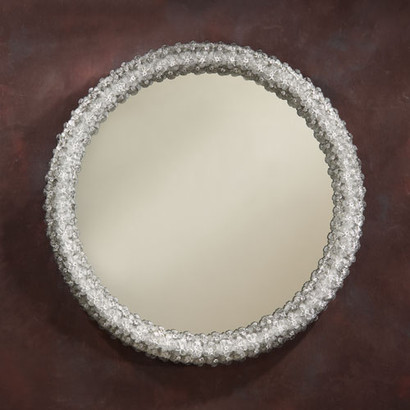 Venetian Round Mirror: Silver