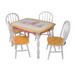 Vintage Play Table and Chair Set: Elephants on Parade