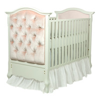 Bordeaux Crib
Finish: Antico White
Fabric: AFK Empress Pink
Tufting Option: Button Tufting