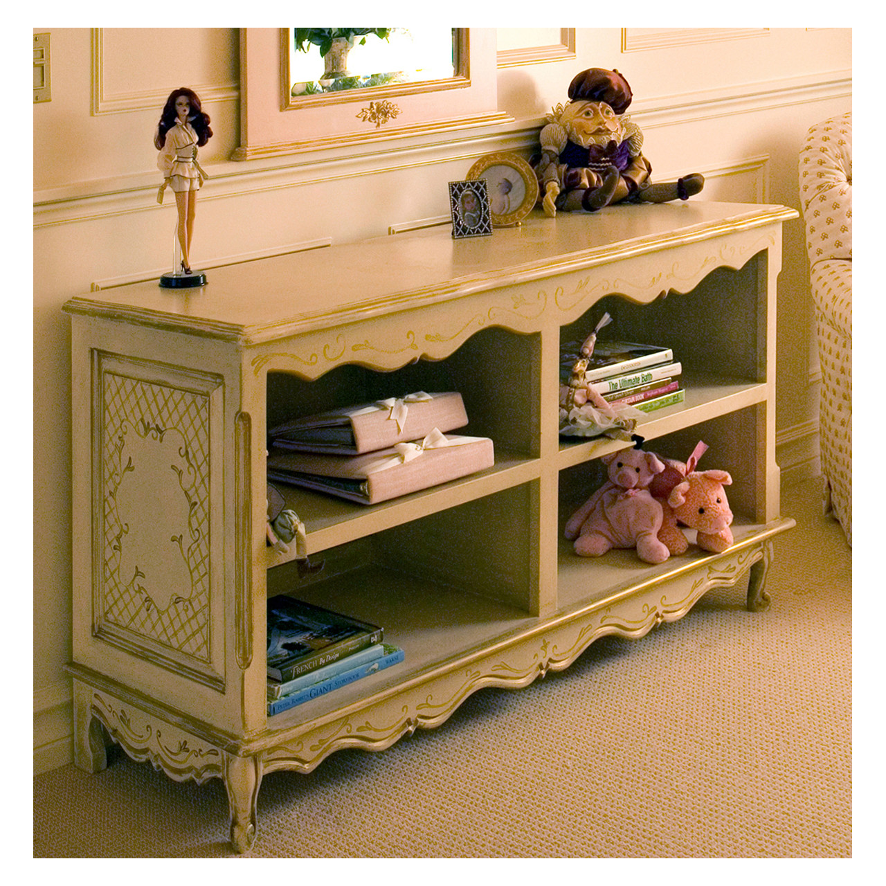 French Double Bookcase AFK Furniture