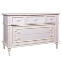 Marcheline Chest
Finish: Bella Pink
Trim Out: Linen
Knobs: Custom Hand Painted Knobs