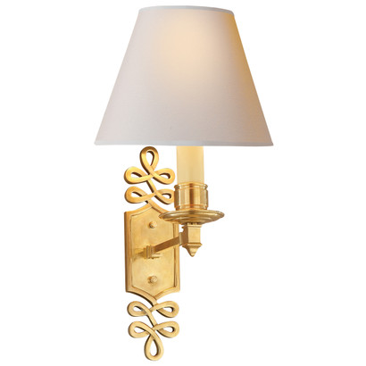 Ginger Single Arm Sconce
Finish: Natural Brass