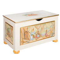 painted toy chest