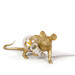 Gold Mouse Lamp Lying Down