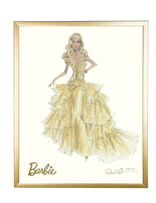 Limited 50th Anniversary Barbie in Gold Frame