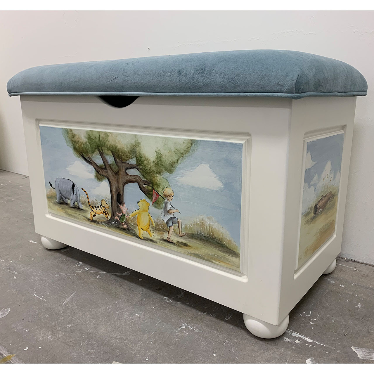 upholstered toy chest