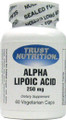 Trust Nutrition Alpha Lipoic Acid 250 mg 60 Capsules