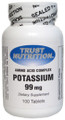 Trust Nutrition Potassium 99 mg 100 Tablets