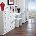 Welcome Furniture Pembroke 4 Drawer Deep Chest White