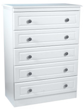 Welcome Furniture Pembroke 5 Drawer Chest White