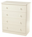 Welcome Furniture - Warwick - 4 Drawer Chest - Choice of Colour