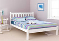 Friendship Mill - Shaker Bed Frame -  Pure White. FROM
