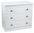 Welcome Furniture Pembroke White - 3 drawer standard chest