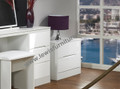 Welcome Furniture Monaco Gloss White 2 drawer bedside