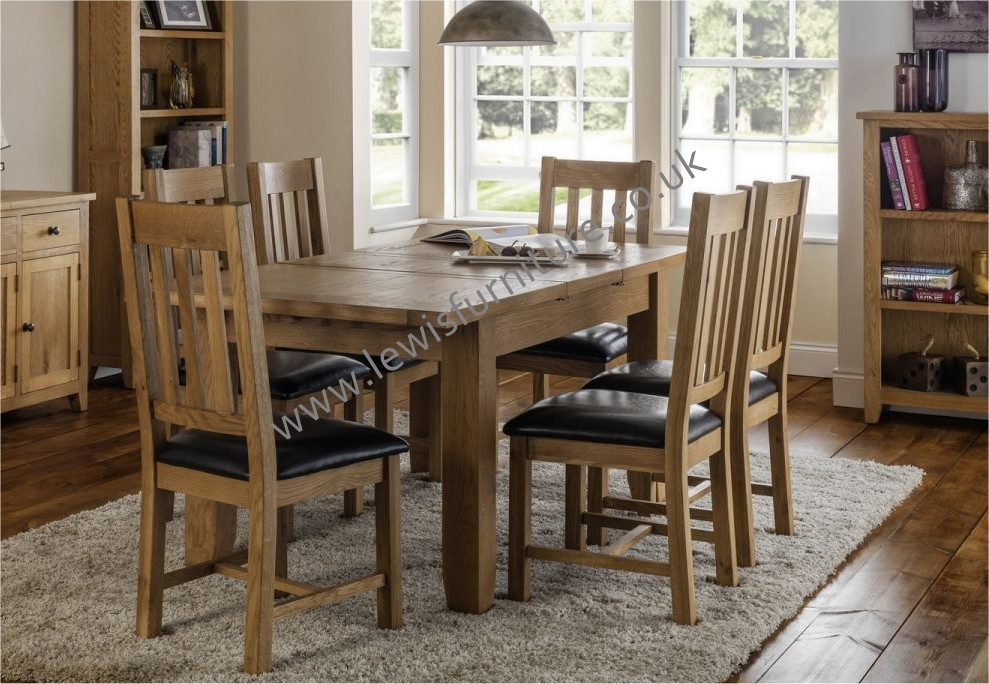 Frank Osborne - Astranti Extending Oak Dining Table with 4 Chairs